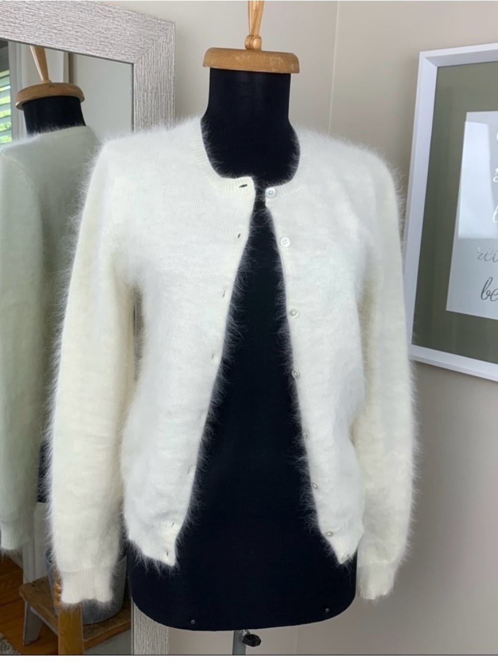 Ralph Ralph Lauren Rabbit Hair Blend Cardigan B9